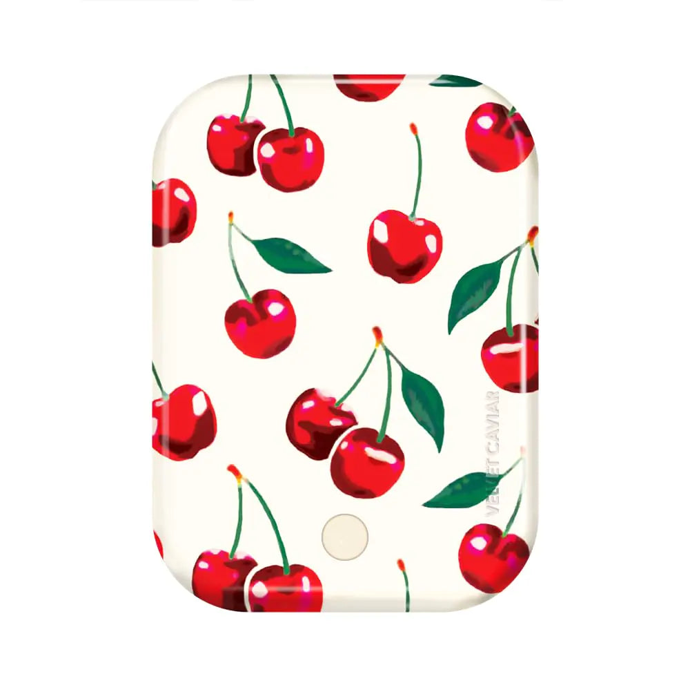 Velvet Caviar Compatible with MagSafe Battery Pack - Magnetic Portable Power Bank with USB-C Cable - Slim Pod Charger for iPhone 12 13 14 15 - Fast Charging 5000 mAh (Berry Baby)