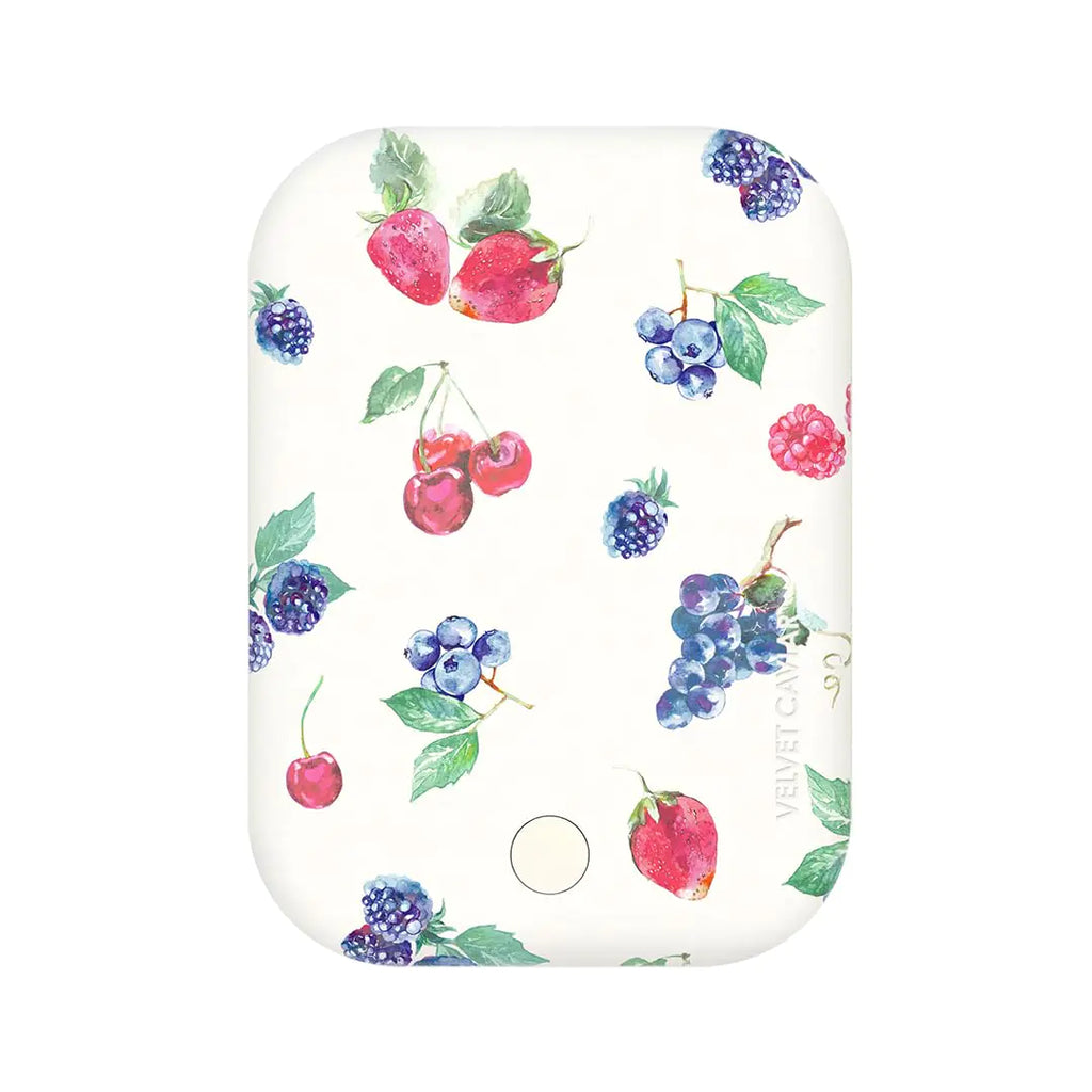 Velvet Caviar Compatible with MagSafe Battery Pack - Magnetic Portable Power Bank with USB-C Cable - Slim Pod Charger for iPhone 12 13 14 15 - Fast Charging 5000 mAh (Berry Baby)